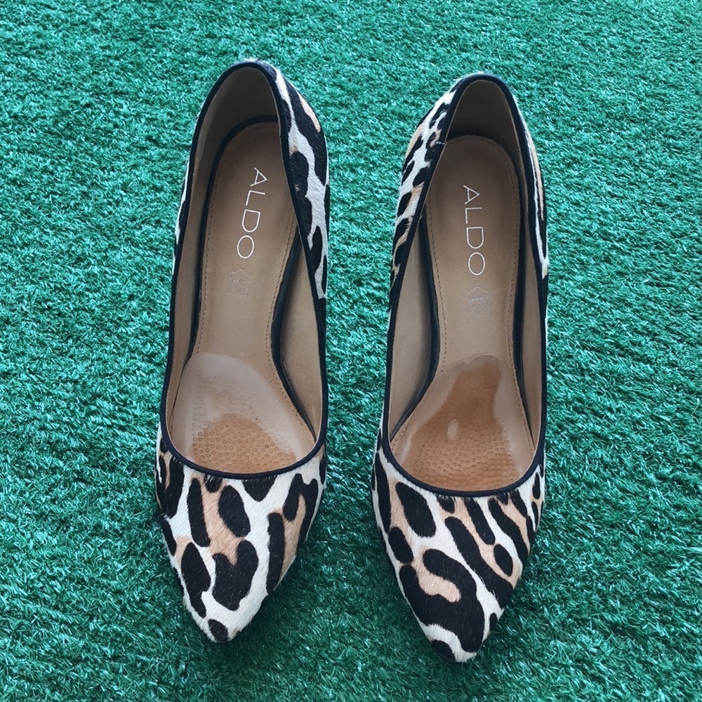 Aldo Frited Cheetah Print Heels - Picture 5 of 16